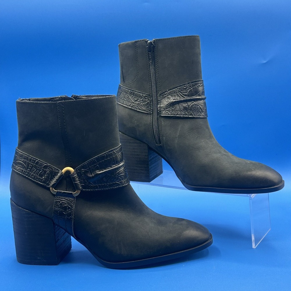 Vionic Carnelia Women's Ankle Boots Suede Leather - Size US 6.5 -Water Repellant